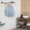 2pcs Wall Mounted Clothes Rack Pipe Coat Hanger Garment Racks Cloth Storage